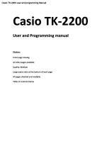 TK-2200 user and programming
